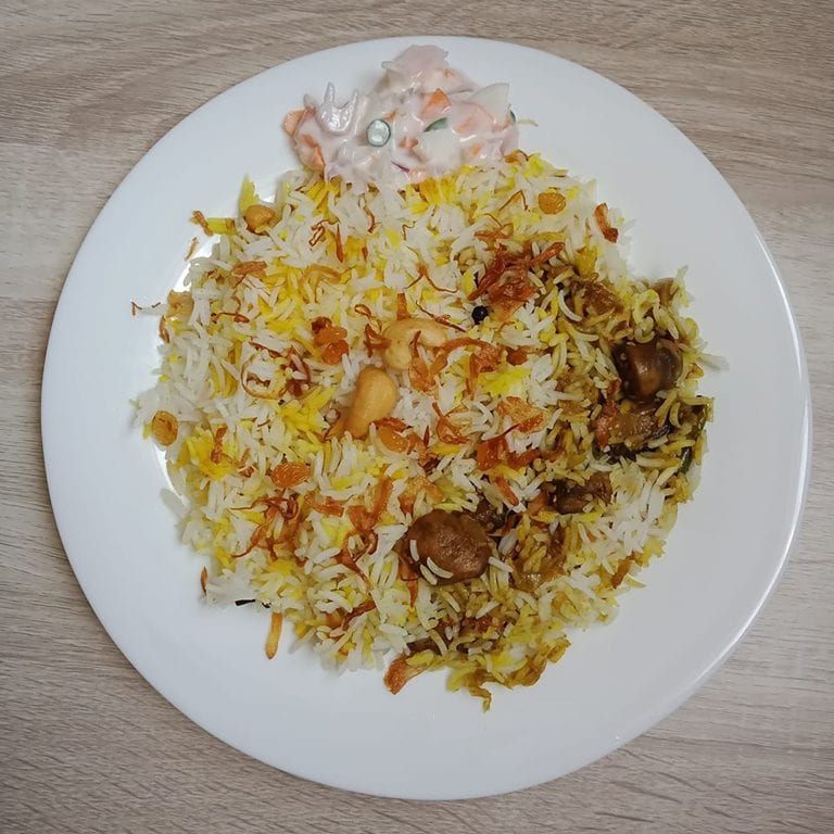 Mushroom Biriyani