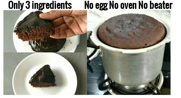 Chocolate cake with just 3 ingredients